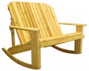 Click to enlarge image  - Adirondack Loveseat Rocker - Designed for love birds with room for two to curl up in! $ 465