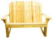 Click to enlarge image  - Adirondack Loveseat Rocker - Designed for love birds with room for two to curl up in! $ 465